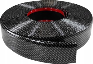 NAKŁADKI NA PROGI LISTWA OZDOBNA GUMOWA CARBON 1M (SZEROKOŚĆ 7 CM)