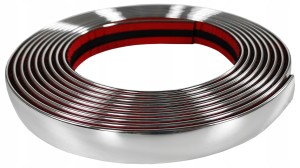 LISTWA OZDOBNA TAŚMA CHROMOWANA CHROM 21 MM 4 M