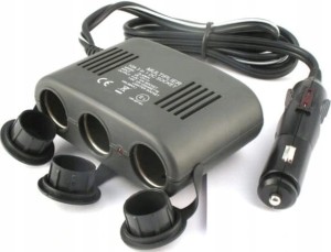 ROZGAŁĘZIACZ TRÓJNIK ZAPALNICZKI 10A + USB
