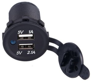GNIAZDO ZAPALNICZKI 2 x USB 3,1A 12V 24V ŁADOWARKA