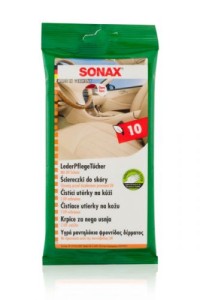 SONAX SZMATKI, ŚCIERECZKI DO SKÓRY, KOKPITU 10SZT